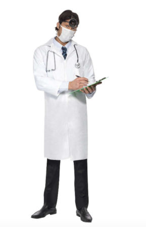 Doktor kostume til voksne 289x450 - Hvide kostumer til voksne