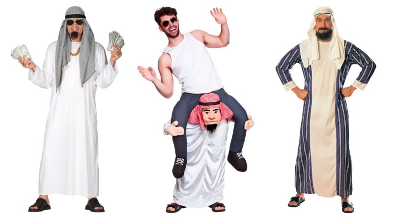 oliesheik kostume til voksne, oliesheik udklædning til voksne, oliesheik voksenkostume, sheik kostume til voksne, oliesheik fastelavnskostume til voksne, arabiske kostumer til voksne, arabiske voksenkostumer