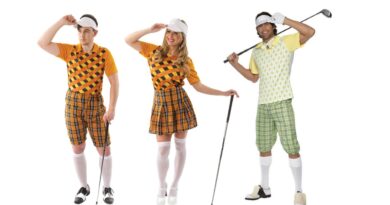 golfspiller kostume til voksne golf spiller udklædning til mænd golf udklædning kvinder sportskostume temafest sport bold kostume