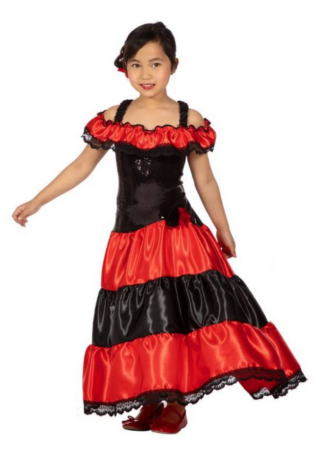 mexicansk kostume senorita udkl&aelig;dning