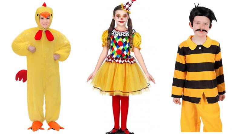 gule kostumer til børn, gule børnekostumer, gul udklædning til børn, gule kostumer til drenge, gule kostumer til piger, gule dyre kostumer til børn, bi kostume til børn, gule fastelavnskostumer til drenge, gule fastelavnskostumer til piger,