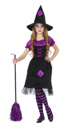lilla kostume heks kostume til piger lilla kostume heks kostume til piger