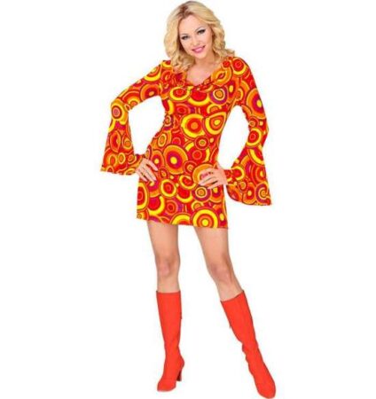 orange disko kostume til kvinder 424x450 - Orange kostumer til voksne