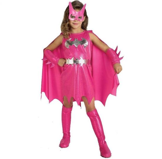 Pink batgirl børnekostume - Lyserøde/pink kostumer til børn