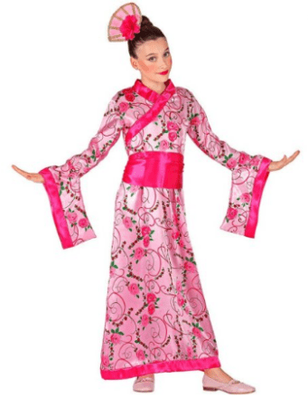 kimono til barn kineser kostume til børn orientalsk børnekostume kinesisk kostume fastelavn udklædning piger