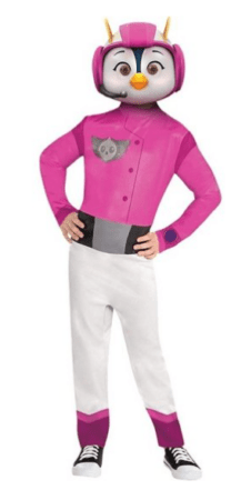 lyserød kostume pink kostume top wing penny udklædning barn kostume med maske til børn