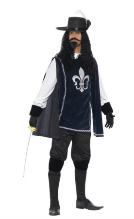 Musketer kostume musketer kostume til mænd 276x450 - Musketer kostume