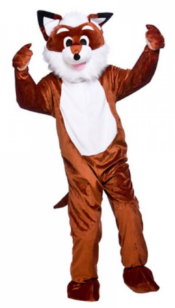 ræv maskot udklædning snu ræv kostume ræv heldragt ræv stort hoved udklædning