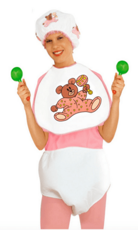 Pink Babytøj Kostume  270x450 - Billige fastelavnskostumer til kvinder under 200 kroner