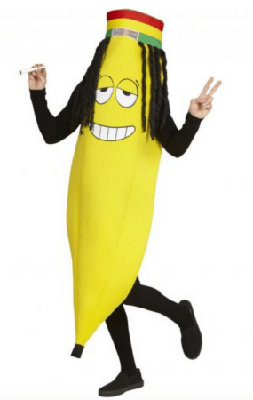 Rasta Banan Kostume til voksne 285x450 - Sjove fastelavnskostumer til voksne