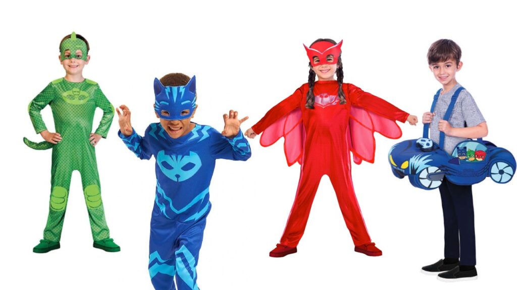 PJ mask fastelavnskostume 3 år pyjamasheltene fastelavnskostume 4 år