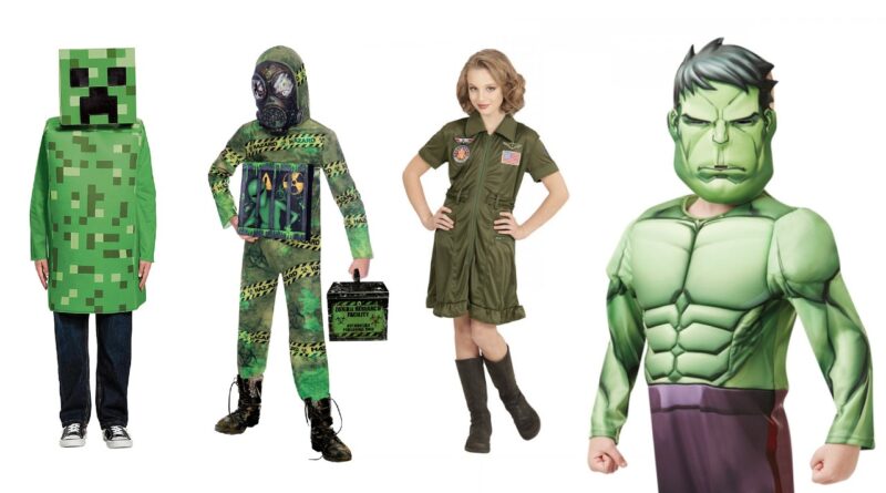 grønne kostumer til børn, grønne børnekostumer, grøn udklædning til børn, grønne fastelavnskostumer til piger, grønne fastelavnskostumer til drenge 2021, grønne kostumer til drenge, grønne kostumer til piger, grøn temafest
