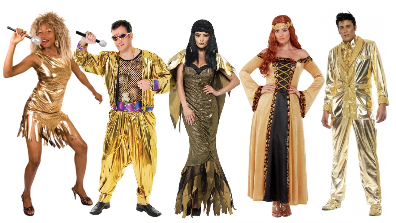 klo tåbelig jeg fandt det Guld kostumer til voksne - KostumeUniverset - Guld udklædning
