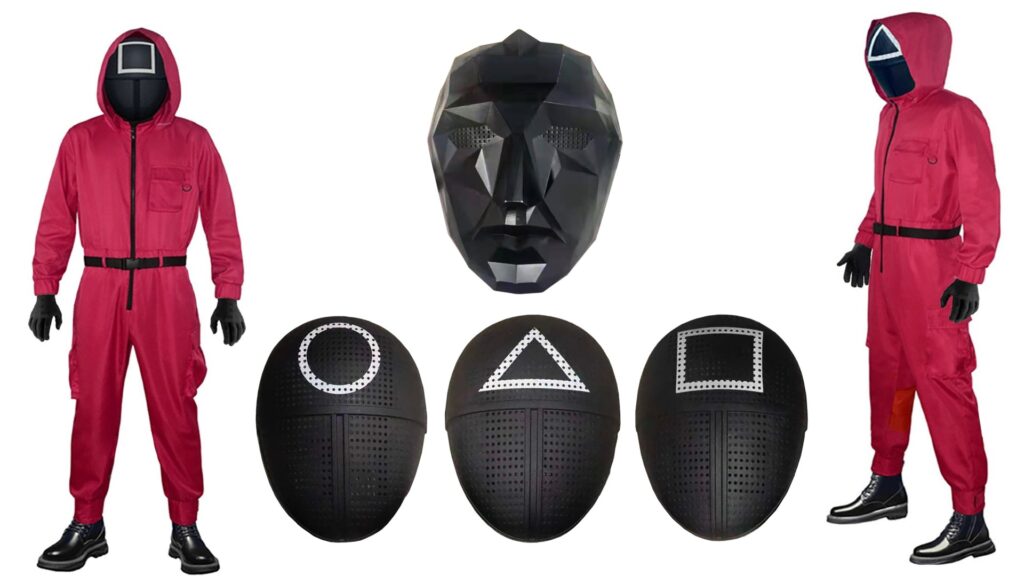 Squid game kostume til voksne squid game halloweenkostume 2021