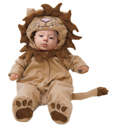 løve babykostume fastelavnskostume til baby
