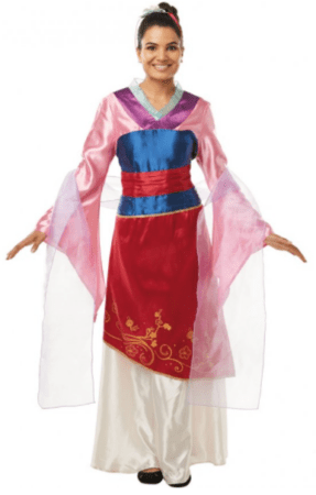 mulan kostume til voksne mulan voksenkostume disney mulan kjole mulan kostume dame