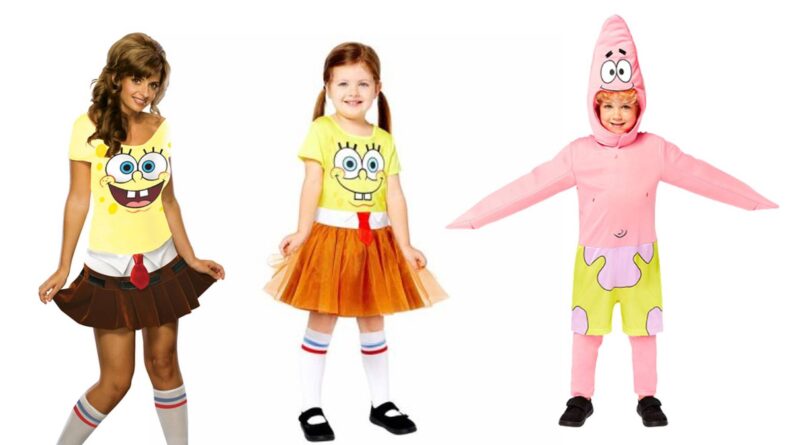 Svampebob kostume til børn, svampebob firkant kostume til voksne, svampebob firkant kostume til børn, svampebob børnekostumer
