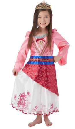 mulan kjole til barn mulan børnekostume mulan kostume piger mulan udklædning