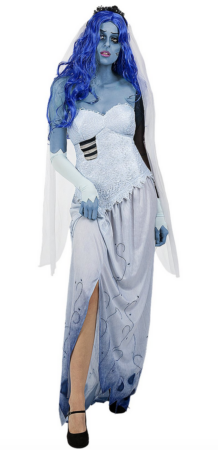 Corpse Bride® Emily Kostume  218x450 - Corpse bride kostume til børn og voksne