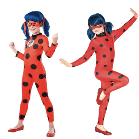 miracules forbogstavfest L kostume ladybug kostume rødt kostume fastelavnskostume til piger