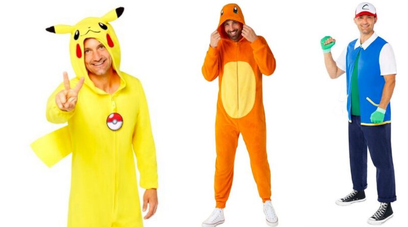 pokemon kostume til voksne, pokemon kostumer til voksne, pokemon voksenkostumer, pokemon udklædning til voksne, pokemon onesie, pokemon heldragt til voksne