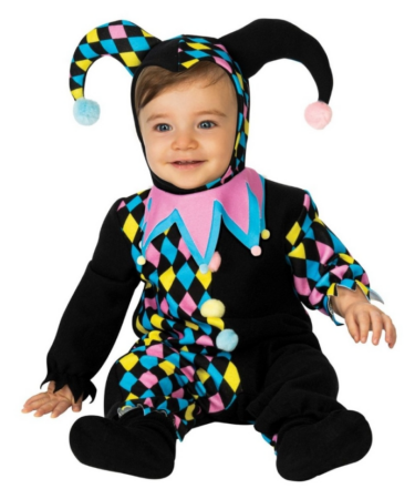 Jester baby kostume 375x450 - Popul&aelig;re fastelavnskostumer til baby 2026